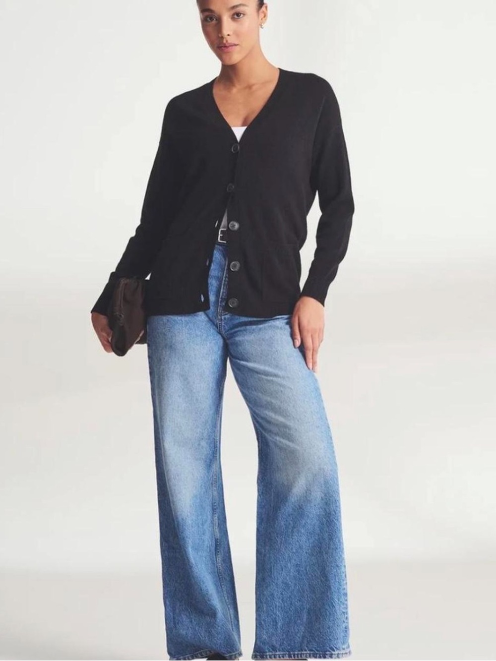 NAADAM signature cashmere boyfriend cardigan